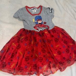 Kids girls Miraculous lady bug dress size 5
